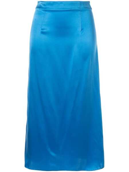  Macgraw Shadow Midi Skirt - Blue 