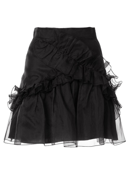  Macgraw Souffle Ruffle Skirt - Black 