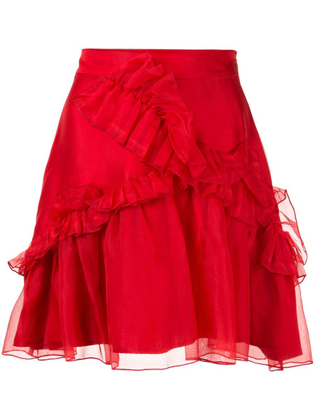  Macgraw Souffle Skirt - Red 