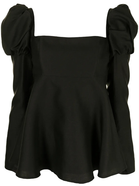  Macgraw Swifts Silk-blend Blouse - Black 