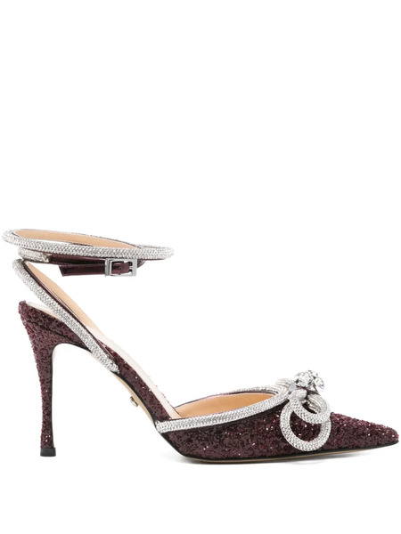  Mach & Mach Crystal-embellished Bow Pumps - Red 