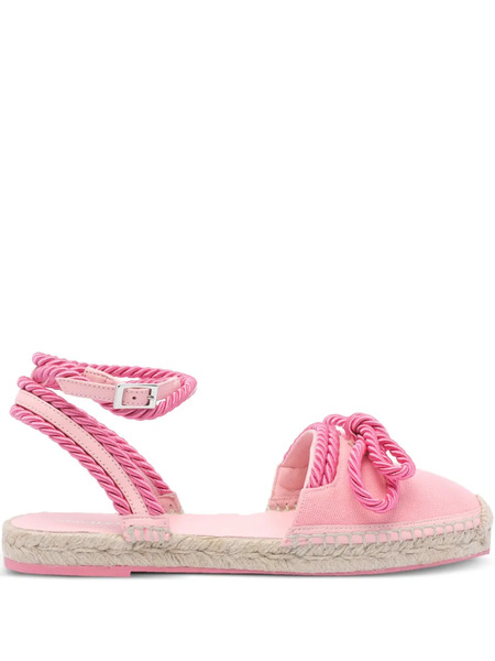  Mach & Mach Double Bow Riviera Espadrilles - Pink 