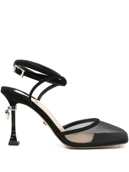  Mach & Mach 90mm Mesh Pumps - Black 