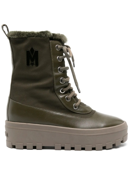  Mackage Hero-w Shearling-lined Ankle Boots - Green 