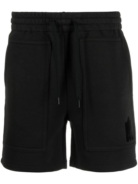  Mackage Logo-patch Drawstring Shorts - Black 
