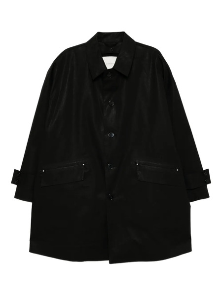  Mackintosh Button-up Coat - Black 