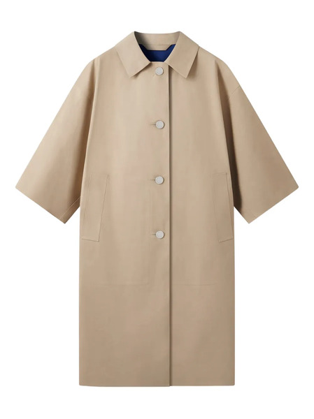 Mackintosh Collin Buttoned-up Coat - Neutrals 