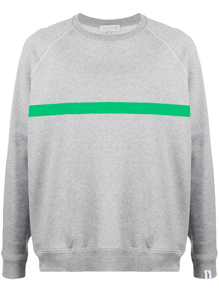 Mackintosh Horizontal-stripe Crew-neck Sweatshirt - Grey 