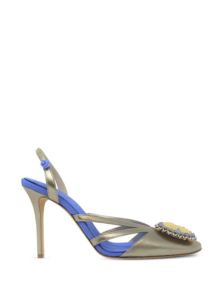  Madison.maison Cameo Slingback Pumps - Gold 