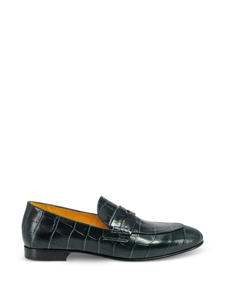  Madison.maison Croc-effect Moc Loafers - Green 