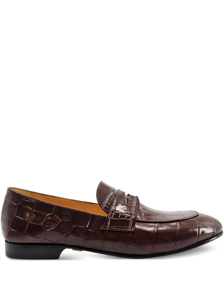  Madison.maison Crocodile-embossed Loafers - Red 