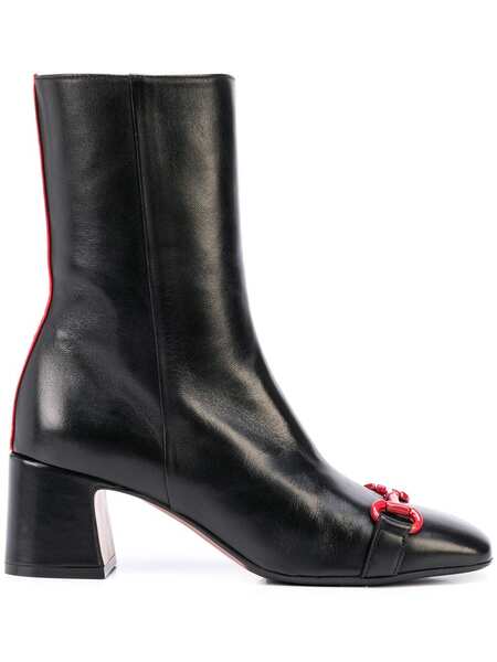  Madison.maison Horsebit Leather Boots - Black 