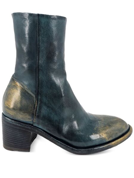 Madison.maison Leather Ankle Boots - Blue 