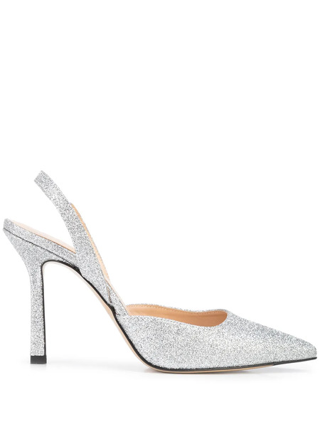  Madison.maison Slingback Glitter Pumps - Silver 