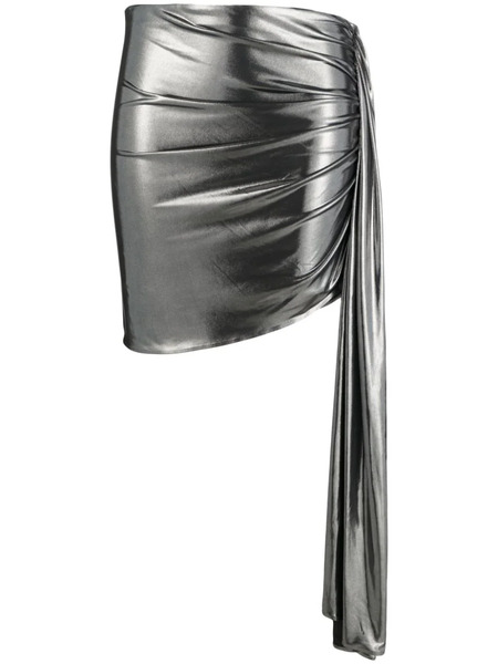  Magda Butrym Asymmetric Mini Skirt - Silver 