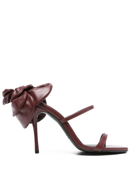  Magda Butrym Bow-embellished Leather Sandals - Red 