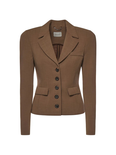  Magda Butrym Buttoned Blazer - Brown 
