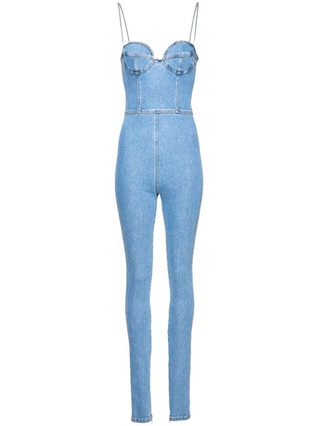  Magda Butrym Denim Bustier Jumpsuit - Blue 