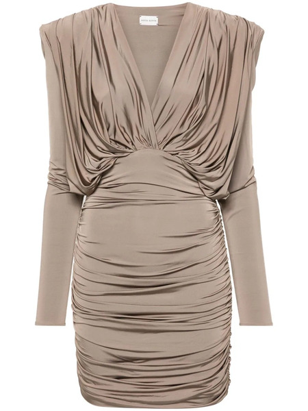  Magda Butrym Draped Mini Dress - Neutrals 