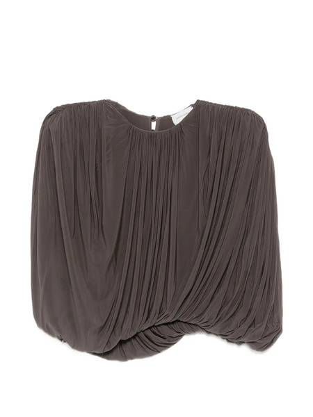  Magda Butrym Draped Top - Brown 