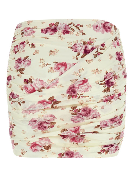  Magda Butrym Floral Knot Mini Skirt - Neutrals 