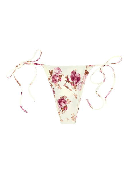  Magda Butrym Floral-print Bikini Bottoms - Neutrals 