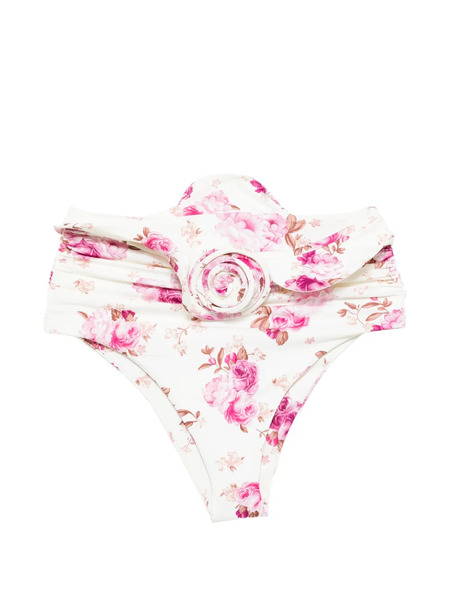  Magda Butrym Floral Rosette Bikini Bottoms - Neutrals 