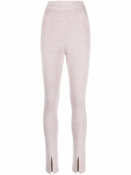  Magda Butrym Knitted Front-slit Leggings - Neutrals 