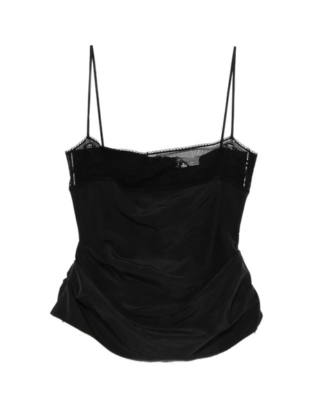  Magda Butrym Lace-trim Top - Black 