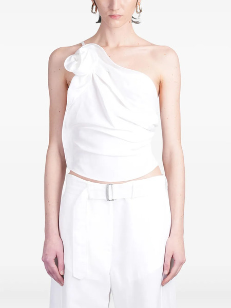  Magda Butrym One-shoulder Draped Top - White 