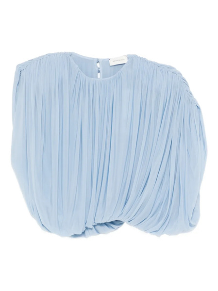 Magda Butrym Pleated Blouse - Blue 