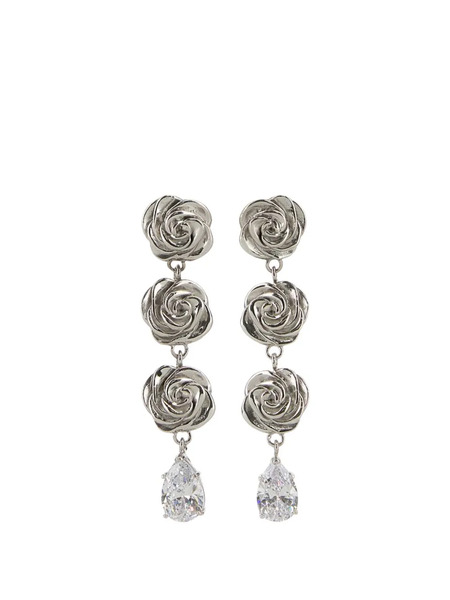  Magda Butrym Rose Drop Earrings - Silver 