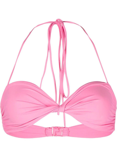  Magda Butrym Ruched Bikini Top - Pink 