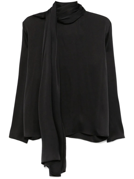  Magda Butrym Satin Blouse - Black 