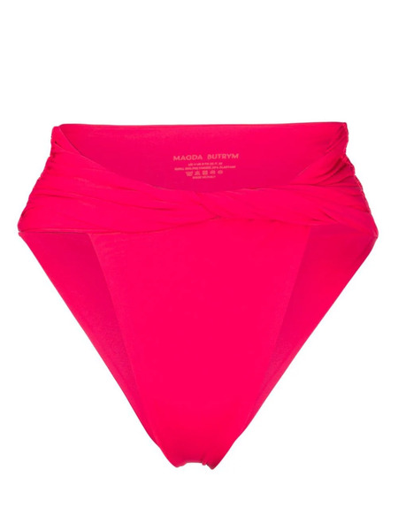  Magda Butrym Twisted High-waisted Bikini Bottoms - Pink 