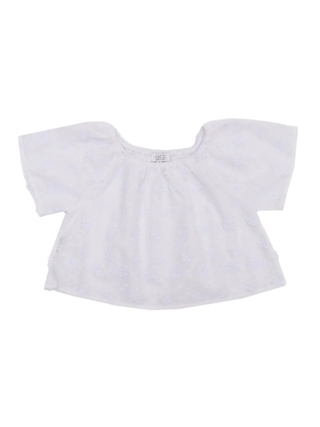  Magil Embroidered-flowers Top - Neutrals 