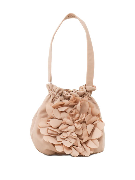  Magil Flower-embellished Taffeta Shoulder Bag - Neutrals 