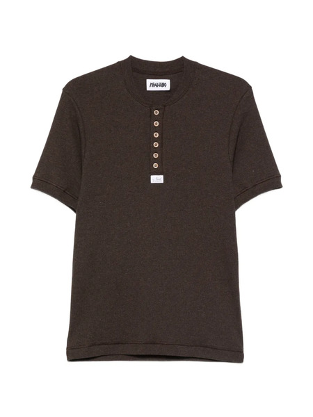  Magliano Button-placket T-shirt - Brown 