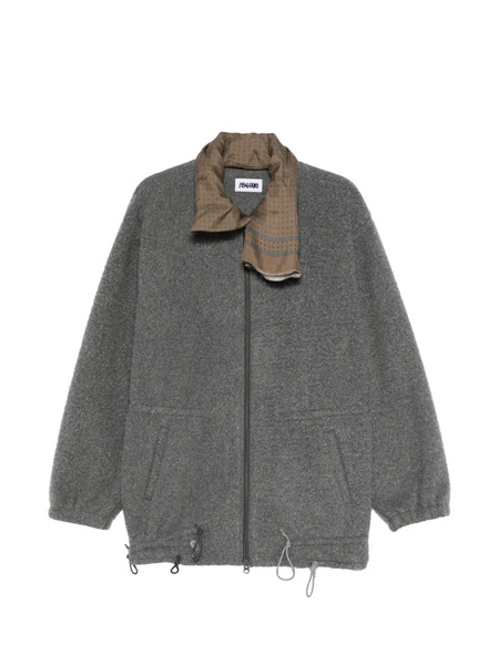  Magliano Scarf Drawstring Coat - Grey 