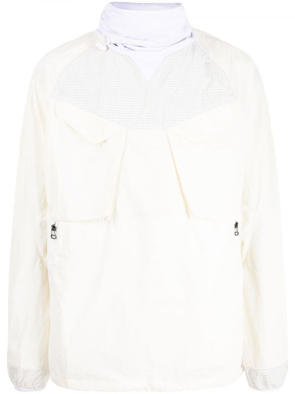  Maharishi Pullover Funnel-neck Jacket - White 