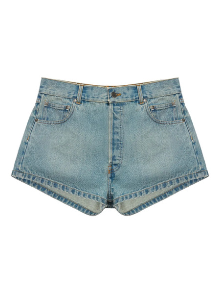  Mainless Denim Mini Shorts - Blue 