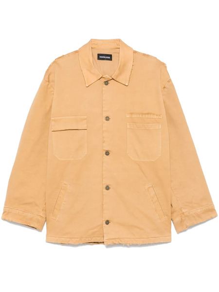  Mainless Distressed Cotton Jacket - Yellow 
