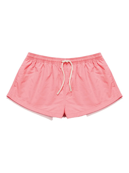  Mainless Drawstring Beach Mini Shorts - Pink 