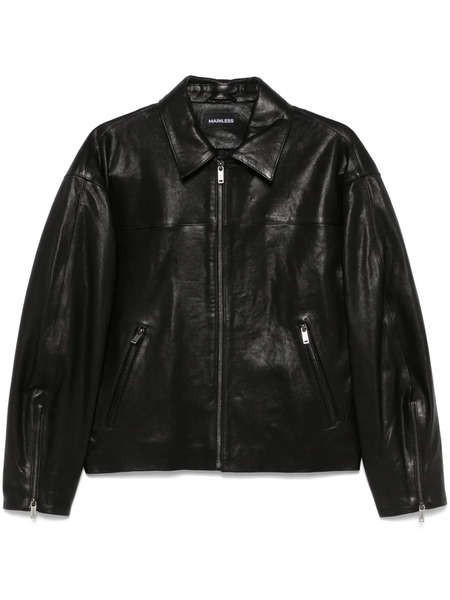  Mainless Leather Jacket - Black 
