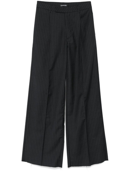  Mainless Pinstripe Trousers - Grey 