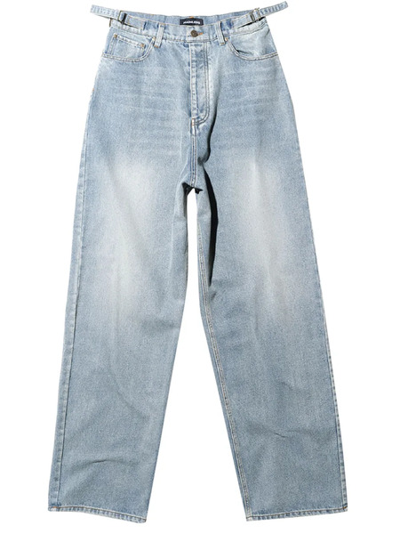  Mainless Wide-leg Jeans - Blue 