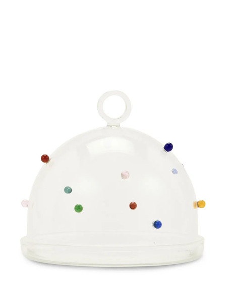  Maison Balzac Pomponette Bell Glass - White 