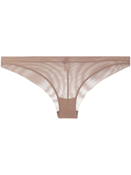 Maison Close Corps à Corps Sheer Briefs - Neutrals 