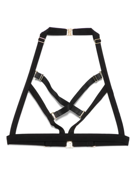  Maison Close Fatale Open Triangle Bikini Top - Black 