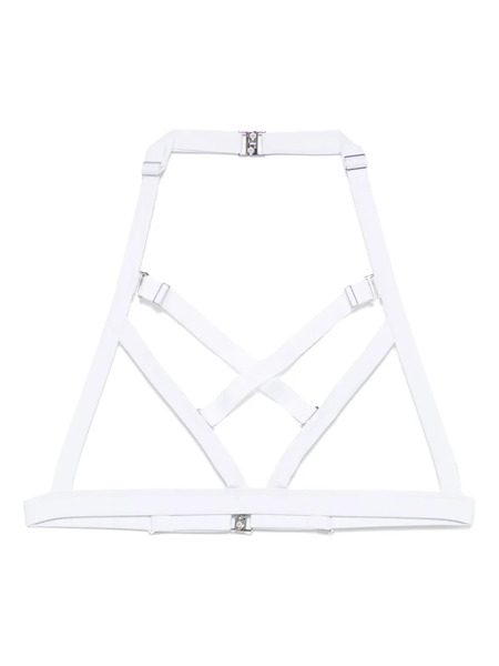  Maison Close Fatale Open Triangle Bikini Top - White 